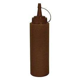 Vogue E624 Brown Squeeze Sauce Bottle, 8 oz.