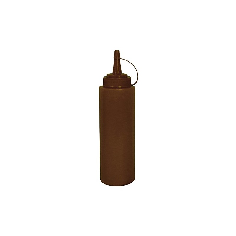 Vogue E624 Brown Squeeze Sauce Bottle, 8 oz.