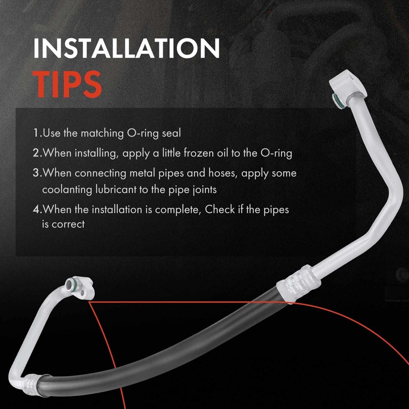 A-Premium A/C Suction Line Hose Assembly Compatible with Toyota Highlander