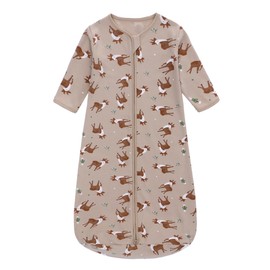 Long Sleeves Baby Sleeping Bag 100% Cotton All Season Wearable Blanket Various Sizes 0-6 6-18 Months Sleeping Sack for Newborn Boys Girls Infant Toddlers Baby Item 6-12 Months (Deer)