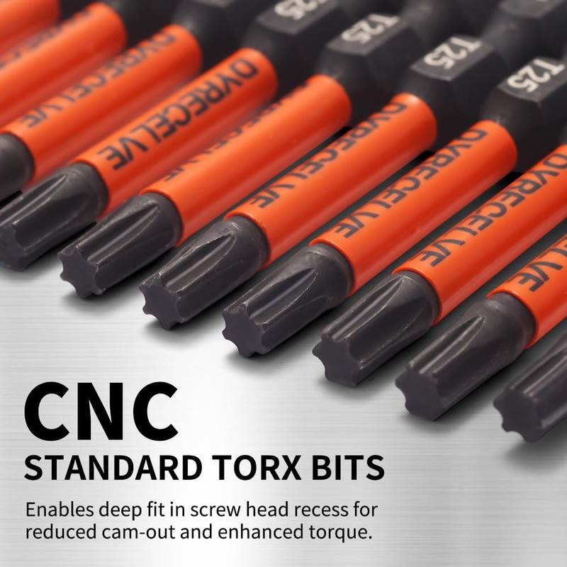 10-Pack T25 Torx Bits for Impact Driver- Torx Bit Set