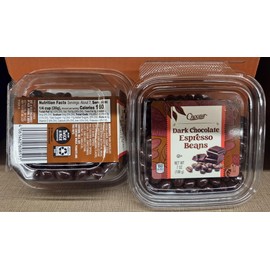 Choceur Dark Chocolate Espresso Beans 7oz 198g (2 Tubs)