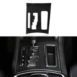 BRMYL Car Gear Shift Panel Decals for 2011-2014 Chrysler 300 / 300C / 300S / Limited/Base Accessories Carbon Fiber Interior Stickers