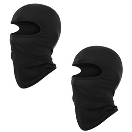 DXPETA 2Pcs Kids Balaclava, Black Balaclava, Ski Masks for Men, UV Protection & Wind Protection Lightweight Neck Warmer, Thin Helmet Liner Face and Neck Cover Mask for Boys Girls