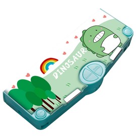 Aisi Student Multifunction Pen Pencil Case with 2 Compartments Cute Cartoon Pattern Stationery Set