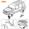 Woodzdon 66pcs Wheel Fender Flare Clips Hardware Kit for Jeep