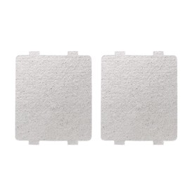 2pcs Microwave Oven Universal Mica Plates Sheets High Temperature Heat Insulation Board, Waveguide Cover fits for Galanz Midea Panasonic LG Microwave Oven(4.25 inch x 3.9 inch)
