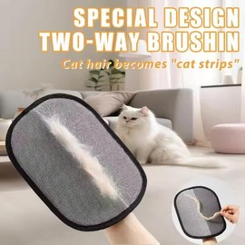 NEOVSUNY Fellmagnet Handschuhe Doppelseitig für Hunde & Katzen,Atmungsaktive Handschuh Tierhaarentfernung mit Anti-Statik-Funktion Verdickt, 2025 New Pet Handschuhe Katzenhandschuh(2 PCS)
