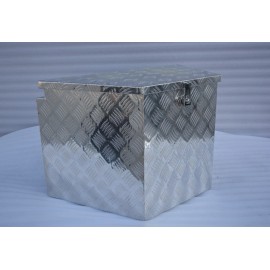 SREHLOE 34"x19"x18" Aluminum Tongue Tool Box Trailer Truck Pickup Bed Storage Box