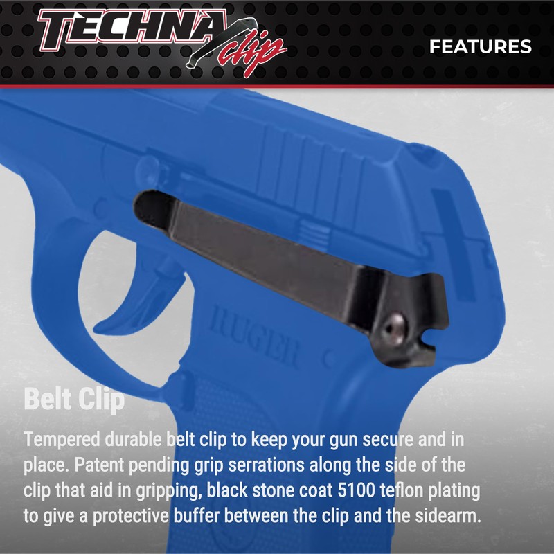 Techna Clip Concealment System for Ruger LCP .380 ACP Pistols