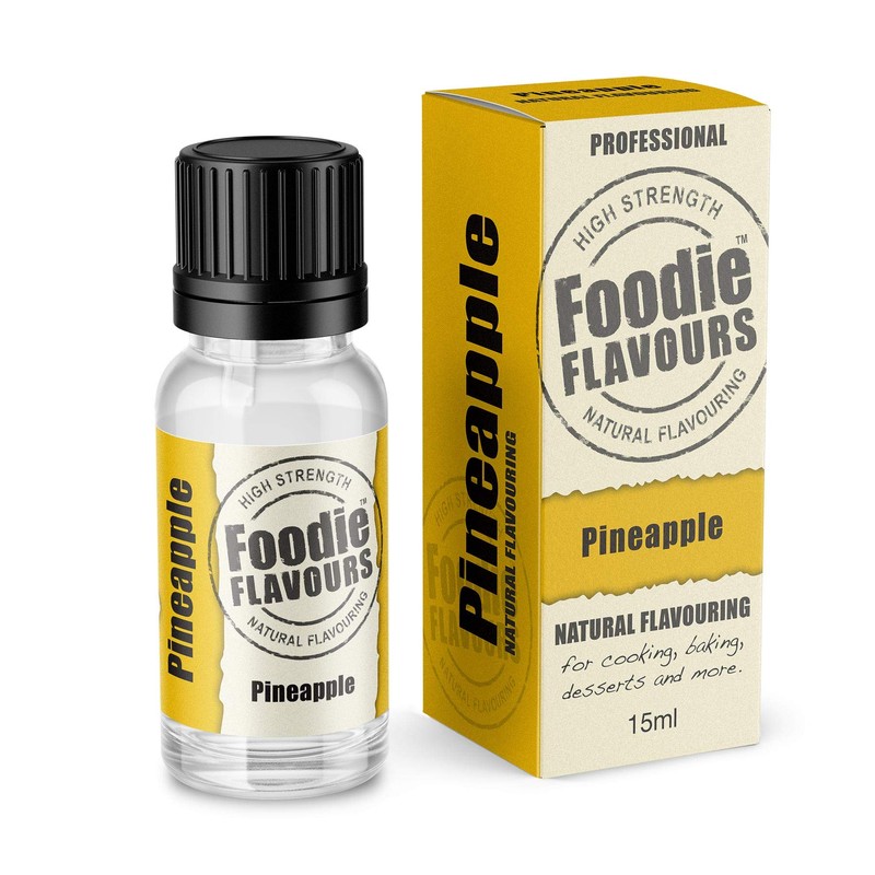 Foodie Flavours Natural Pineapple Flavouring, High Strength - 15ml