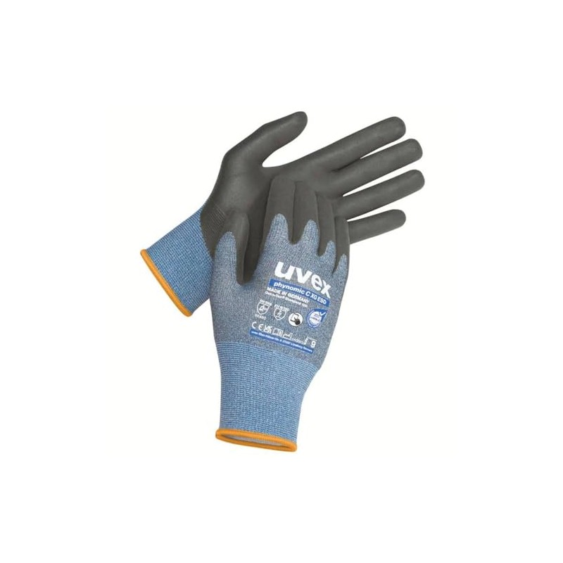 uvex phynomic C XG ESD 6004808 Cut Protection Gloves Size