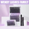 WENDY Lashes Clusters Lash Clusters 60D+80D DIY Eyelash Clusters 3D