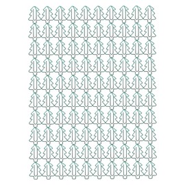 100Pcs Paper Clips Cute Unique Tree Shape Electroplating Process Lightweight Portable Metal Paperclip
