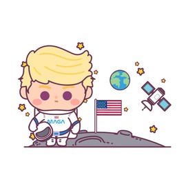 Trump Chibi® Sticker Collection: 50 Beautiful Stickers to Celebrate The Cuteness of MAGA (President Trump)