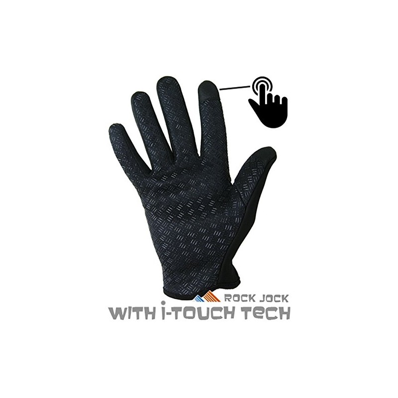 Adults Sports Activity "Touchscreen" Fleece Lined Gloves by RockJock