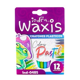 indra ind-0485 crayones plasticos pastel 12 Pieza