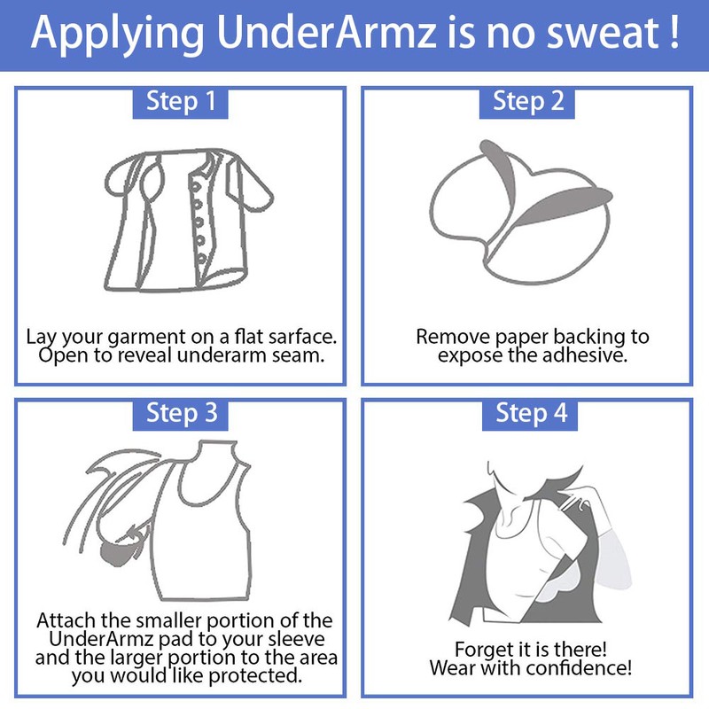 Underarm Sweat Pads Invisible Armpit Sweat Pads Disposable Dress Shields