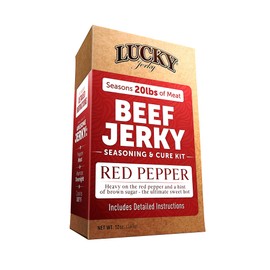 Lucky Jerky Red Pepper DIY Jerky Seasoning Kits - Seasons 20lbs of Meat