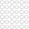 Beebeecraft 1 Box 50Pcs 925 Sterling Silver Open Jump Rings