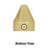 CRL Brass Adjustable Glass Shelf Bracket - Pair