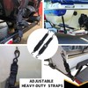 WELLUCK Boat Trailer Transom Tie Downs Straps 1200 LBS, 2"