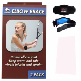 AVIMA Tennis Elbow Brace Strap Tendonitis Carpal Tunnel Golfers Relief Support