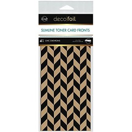 Deco Foil Kraft Toner Sheets 4"x 9" 4 Pack - Chic Chevrons