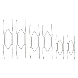 sourcing map 6pcs Plate Hangers Decorative Wall Plate Hangers Plate Holders Wall Hooks for Decorative Plates 4 Inch/6 Inch/8 Inch,Silver