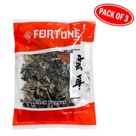 Fortune Dried Cloud Ear Fungus 2.5 oz(Pack of 3) 特級雲耳