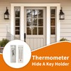 WYZworks Thermometer Hide a Key, Outdoor Hidden Storage Compartment for