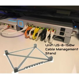 Speedway Stand for UniFi Network Switch 8 POE USW-8 8 port 150w Cable Management Stand