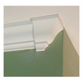 Crown Molding Corner Blocks " DECO END CAP "  CHOOSE LEFT OR RIGHT - RIGHT Fits 5 1/4" molding