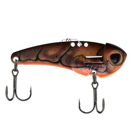 Berkley ThinFisher Fishing Lure, Brown Craw, 1/2 oz, Upgraded Cosmetics, Integrated Rattle Chamber, 3 Pull Points with Quick Change Snap, Custom Fusion19 Trebles