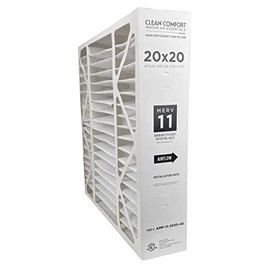 Clean Comfort AMP-11-2020-45 (1-Pack) - 20" x 20" x 4.5" Media Air Filter, MERV 11