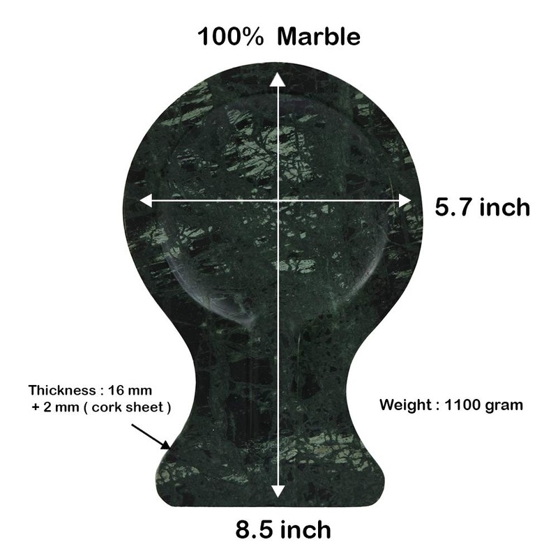Marbco Marble Spoon Rest, Ladle Holder, Marble Spoon Rest Holder