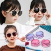 JieJieko Kids Heart Sunglasses Heart Shaped Sunglasses Cute Kids Eyewear
