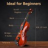 Acoustic Violin 4/4 Full Size Set,Beginner Violin for Adults Students