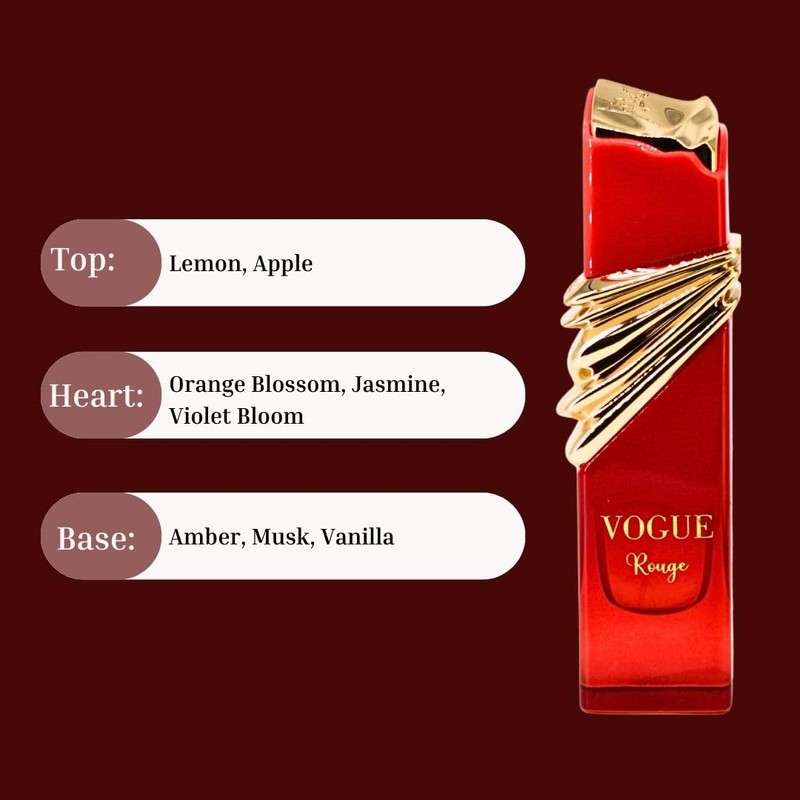 Maison Alhambra Vogue Rouge Eau de Parfum Spray 100ML (3.4