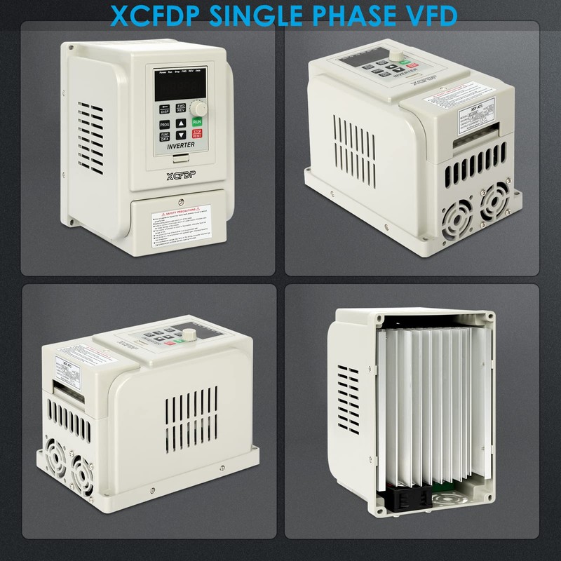 XCFDP AC 220V/2.2kw 3HP Variable Frequency Drive,12A VFD Inverter Single
