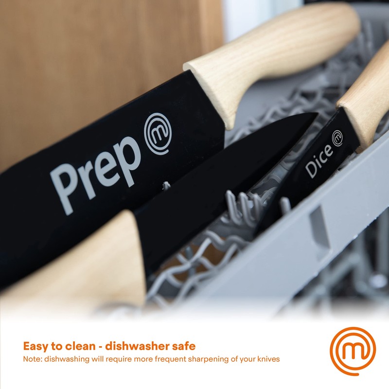 MasterChef Knife Set of 3 Kitchen Knives for Cooking (Chef,