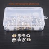 Rustark 120 Pcs Sliver Fastener Screw Snaps Boat Canvas Cover