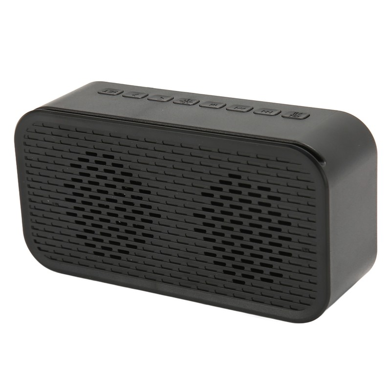 Bluetooth Speaker with Digital Alarm Clock Temperature Display Voice Announcement