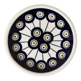 Small Original Bunzlauer Ceramic Plate (Saucer) Diameter 11.6 cm Decor 8