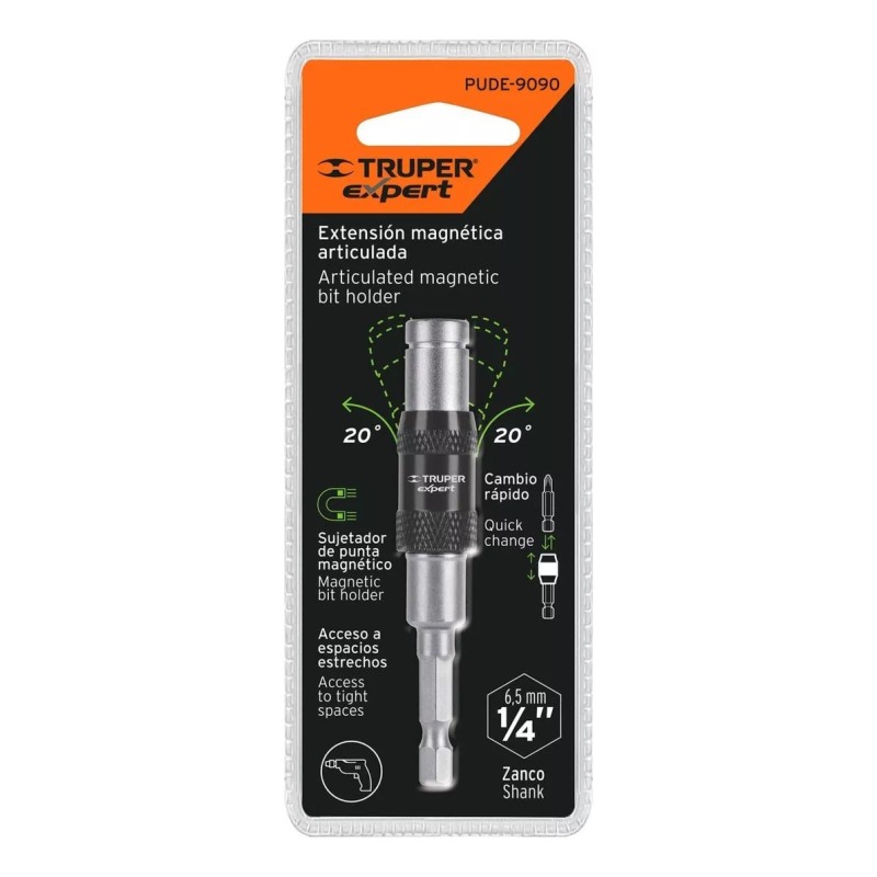 Truper Extensión Articulada De Poder, 90 Mm, Truper Expert 11875