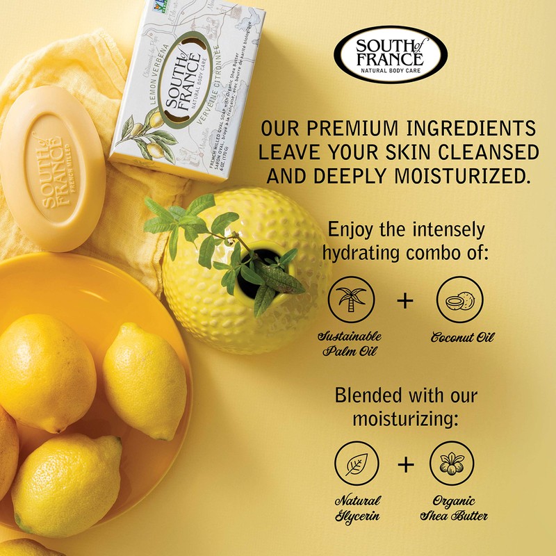 Lemon Verbena Clean Bar Soap by South of France Clean
