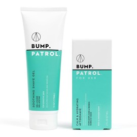 Patrol Grooming Bump Patrol For Her Full Body Shave Kit - Soothing Shave Gel & Calm & Hydrating Aftershave Treatment to Eliminate Razor Bumps - Foam, Comfort