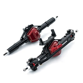 RC Car Front Axle Rear Axle Aluminum Alloy RC Axles Replacements for 1/10 Axial SCX10 RC Car