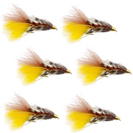 The Fly Fishing Place Conehead JJ Special Bugger Fly Fishing Flies - Set of 6 Bass and Big Trout Streamers Fly Fishing Fly - 6 Flies Size 4