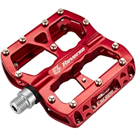 Reverse E-Escape Flat Bicycle Pedal Light Red